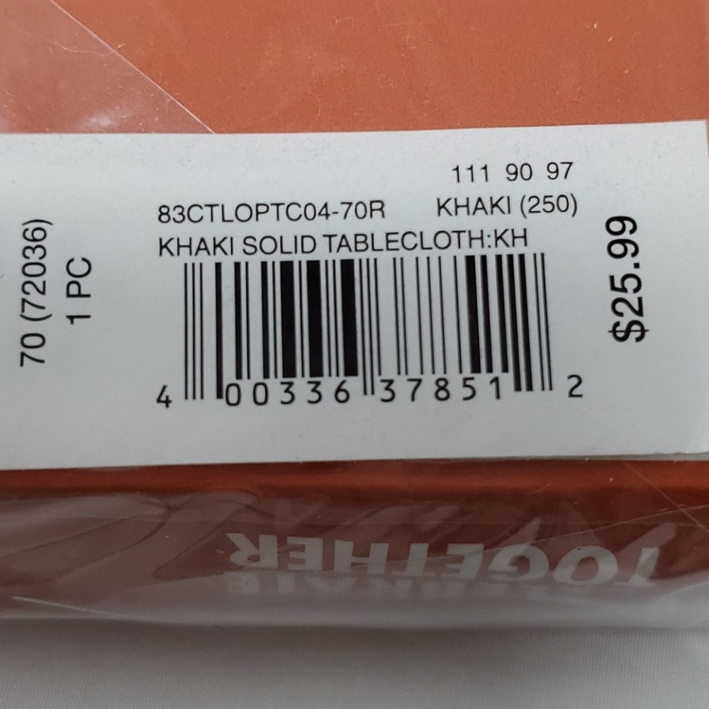 Kohls Fall Tablecloth - Picture 4 of 4